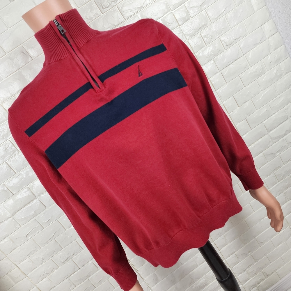 nautica mens large red sweater ( 5 for $20 ) - Picture 3 of 7